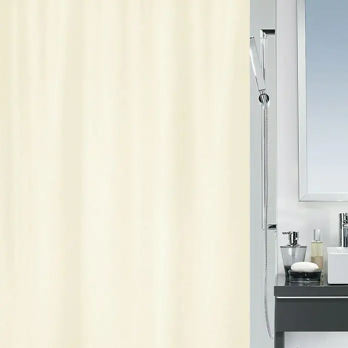 Venus Cortina de baño textil Champagne - An x Al: 180 x 200 cm, Champán
