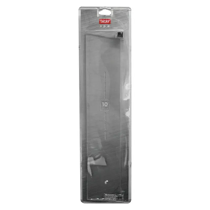 Tatay Spa Estante para baño - Ancho: 50 cm, Vidrio, Transparente, Cromo