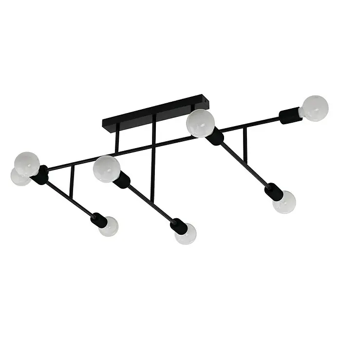 Eglo Stropna svjetiljka - 320 W, D x Š x V: 118 x 510 x 35 cm, Crne boje, E27 - Pogled sprijeda