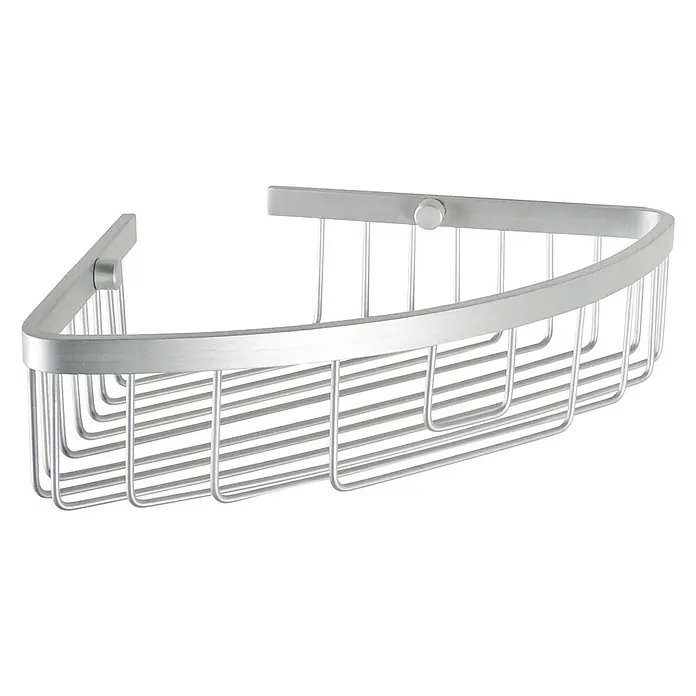 Tatay Cesta de baño angular Ice - 22,5 x 22,5 x 6,5 cm, Plateado