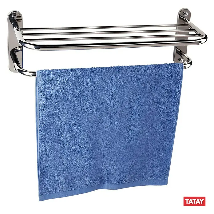 Tatay Portatoallas - Ancho: 65 cm, Cromo