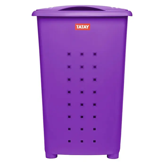 Tatay Cubo para la ropa Millenium - 60 l, Ciruela azul, Plástico