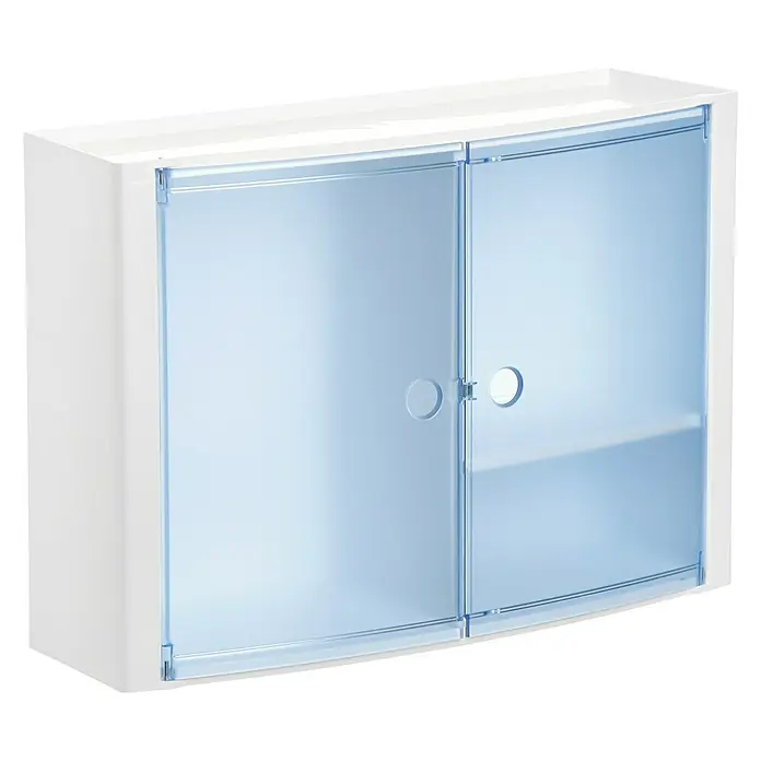 Tatay Armario colgante de baño - 15,5 x 46 x 32 cm, Blanco/Azul