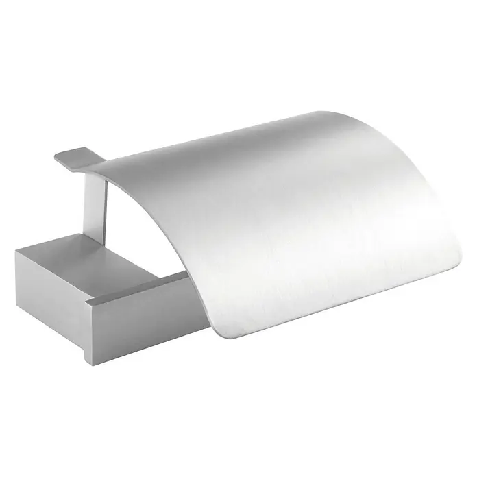 Tatay Oslo Portarrollos papel higiénico - Con tapa, Cromo, Aluminio
