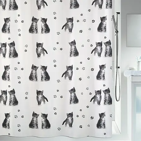 Spirella  Cortina de baño textil Kitty