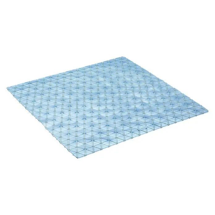 Tatay Alfombra antideslizante para ducha Diamond - 54 x 54 cm, PVC, Azul