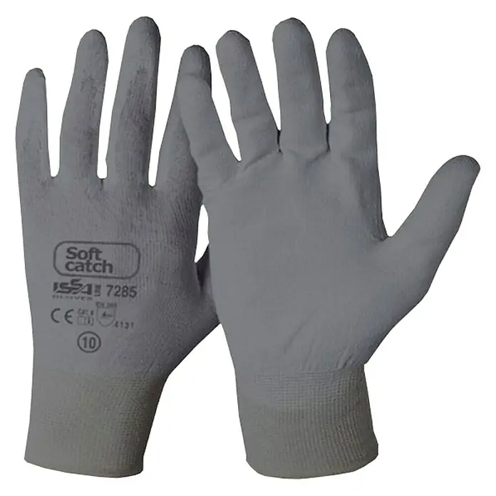 Industrial Starter Guantes de trabajo Soft Catch - Medida: 9, Gris