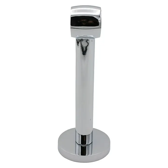 Expo Ambiente Träger Noble - Chrom, Geeignet für: Gardinenstangen Ø 20 mm, 13,5 cm - Vorderansicht