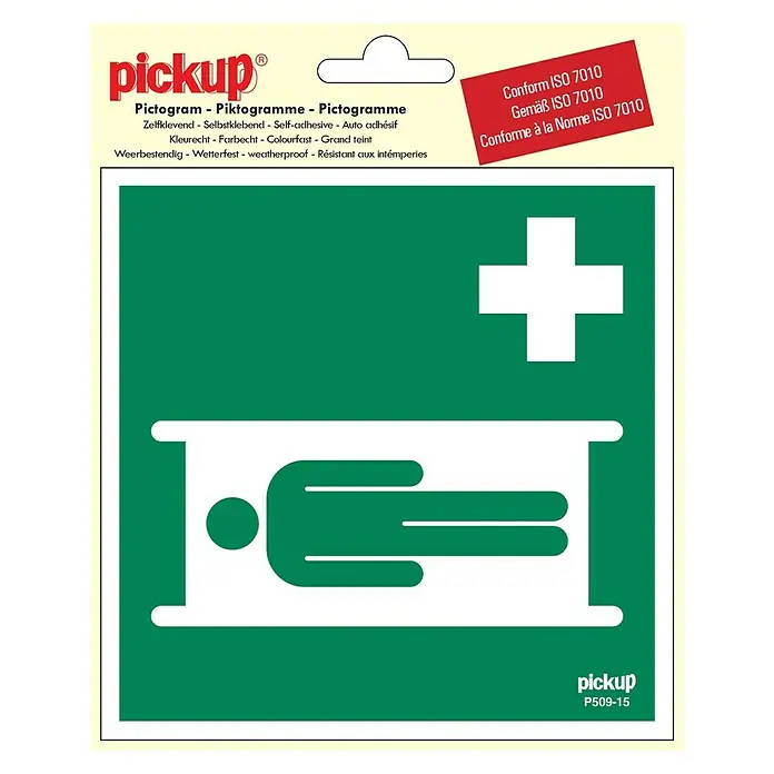 Pickup Sticker - l x b: 15 x 15 cm, Brancard