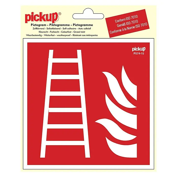 Pickup Aufkleber - L x B: 15 x 15 cm, Feuerleiter