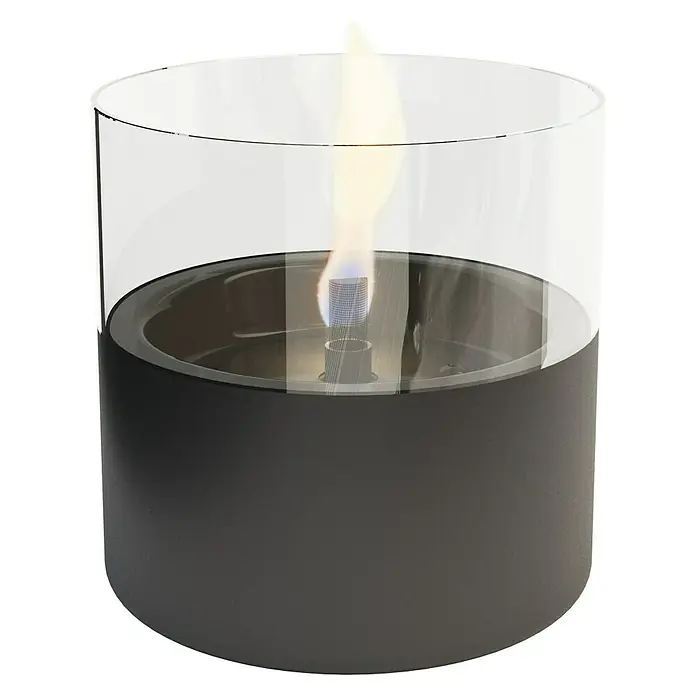 Tenderflame Tischfeuer Lilly - Ø x H: 100 x 170 mm, Füllmenge: 0,25 l, Schwarz