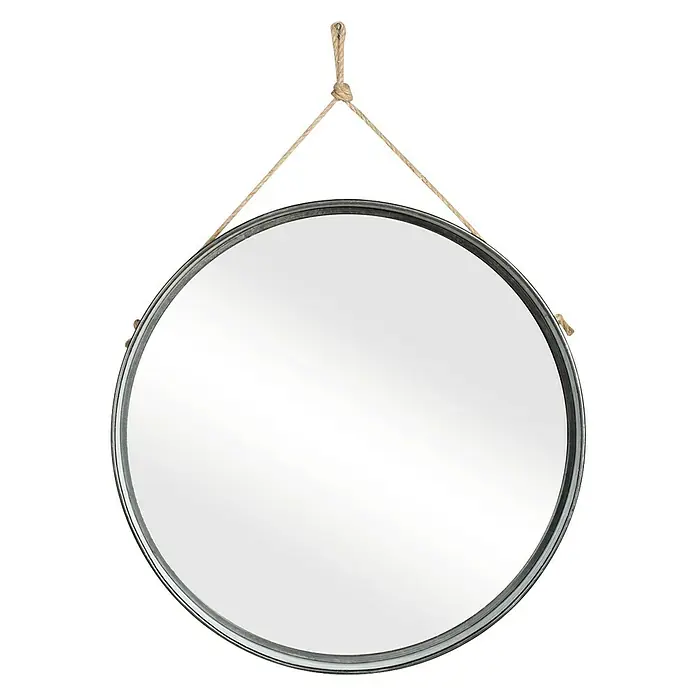 Espejo Esmeralda - Diámetro: 70 cm, Plateado