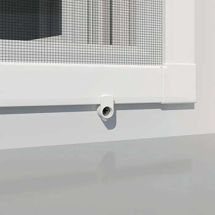 Windhager Befestigungs-Set Vorreiber - Kunststoff, Passend für: Windhager Spannrahmen-Fenster Plus/Expert, Weiß