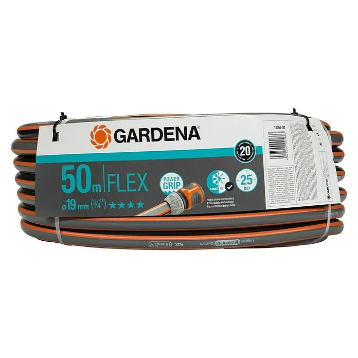 Gardena Manguera para jardín Confort Flex - Largo: 50 m, Diámetro tubo flexible: 19 mm