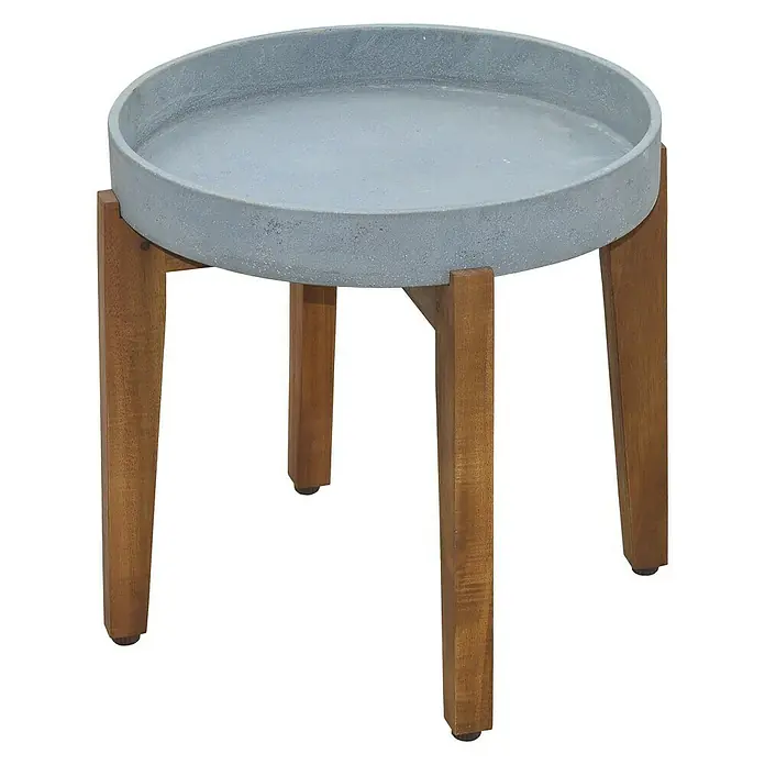 Sunfun Okrugli vrtni pomoćni stolić - Ø x V: 35 x 35 cm, Kompozitni materijal