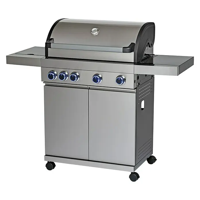 Grillstar Barbacoa de gas Atlanta II 450 - Número de quemadores: 4, Superficie parrilla: 73 x 41,5 cm, 17 kW