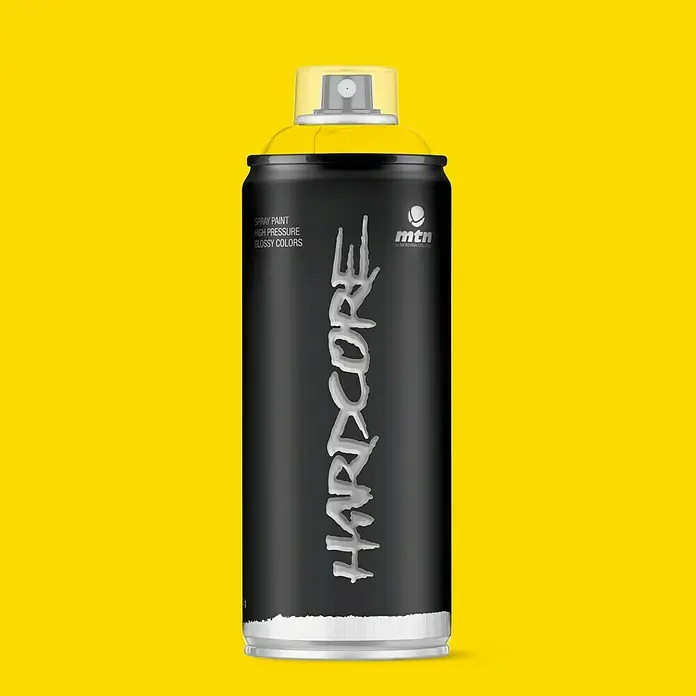 mtn Spray Hardcore - Amarillo claro, 400 ml, Brillante