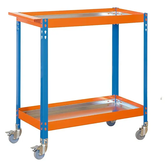 Simonrack Carro de taller Metalic - L x An x Al: 40 x 90 x 103 cm, Metal, Azul/Naranja