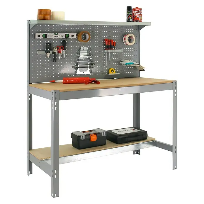 Simonrack Simonwork Banco de trabajo BT3 - L x An x Al: 61 x 151 x 144,5 cm, Gris