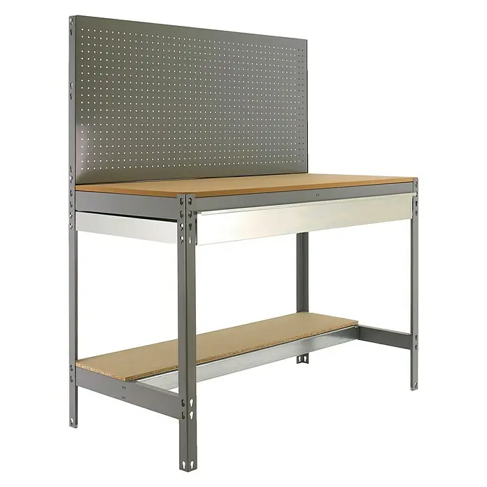 Simonrack Simonwork Banco de trabajo BT2 Box - L x An x Al: 61 x 151 x 144,5 cm, Número de cajones: 1 ud., Gris