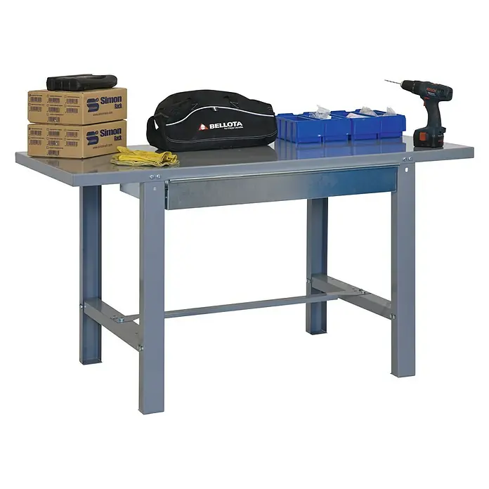 Simonrack Simonwork Banco de trabajo BT6 Box - L x An x Al: 73 x 150 x 83 cm, Capacidad de carga: 800 kg, Gris