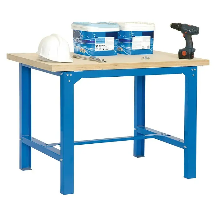 Simonrack Simonwork Banco de trabajo BT6 Plywood - L x An x Al: 75 x 150 x 86,5 cm, Capacidad de carga: 800 kg, Azul