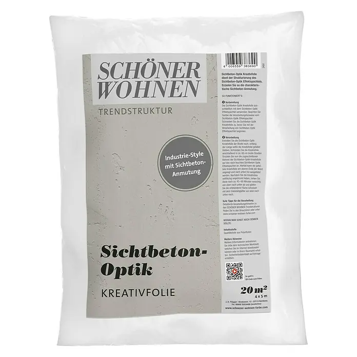 SCHÖNER WOHNEN-Farbe Trendstruktur Kreativfolie - 20 m² - Vorderansicht
