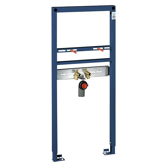 Grohe Rapid SL Waschtisch-Vorwandelement - 7,5 x 50 x 113 cm, Mit Armaturenanschluss, Pulverbeschichtet - Vorderansicht