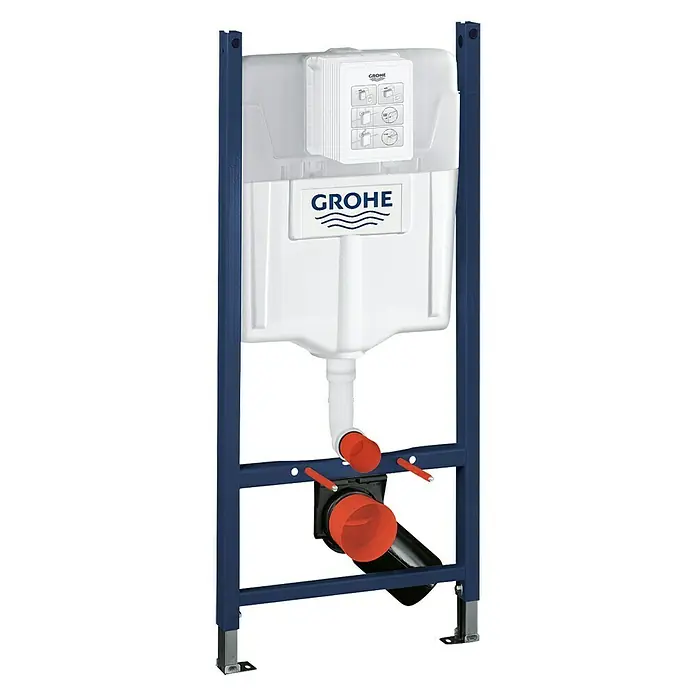 Grohe Rapid SL Projekt WC-Vorwandelement - 16,5 x 50 x 113 cm, Pulverbeschichtet - Vorderansicht