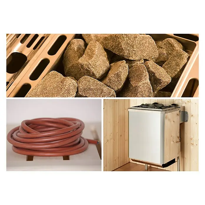 Weka Saunaofen Set 8 - 5,4 kW, Mit integrierter Steuerung, Raumheizvermögen: 5 - 8 m³