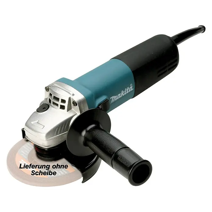 Makita Winkelschleifer 9558NBRZ - 840 W, Schleifscheibe: Ø 125 mm, 11.000 U/min - Vorderansicht