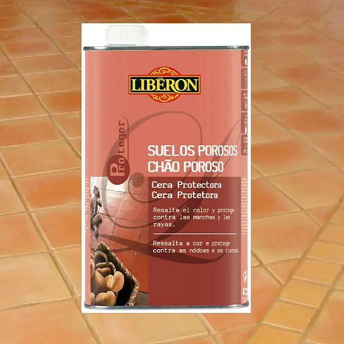 Libéron Cera de acabado nutritiva para suelos porosos - Incoloro, 1 l, Satinado