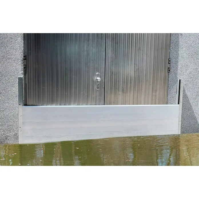 Masys Hochwasser-Kit Standard - B x H: 1,2 x 0,8 m, Einsatzbereich: Hochwasserschutz, 22 -tlg. - Anwendungsbeispiel