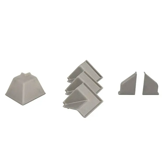 CUCINE Zubehör-Set gedreht - Silber, 6 -tlg. - Vorderansicht