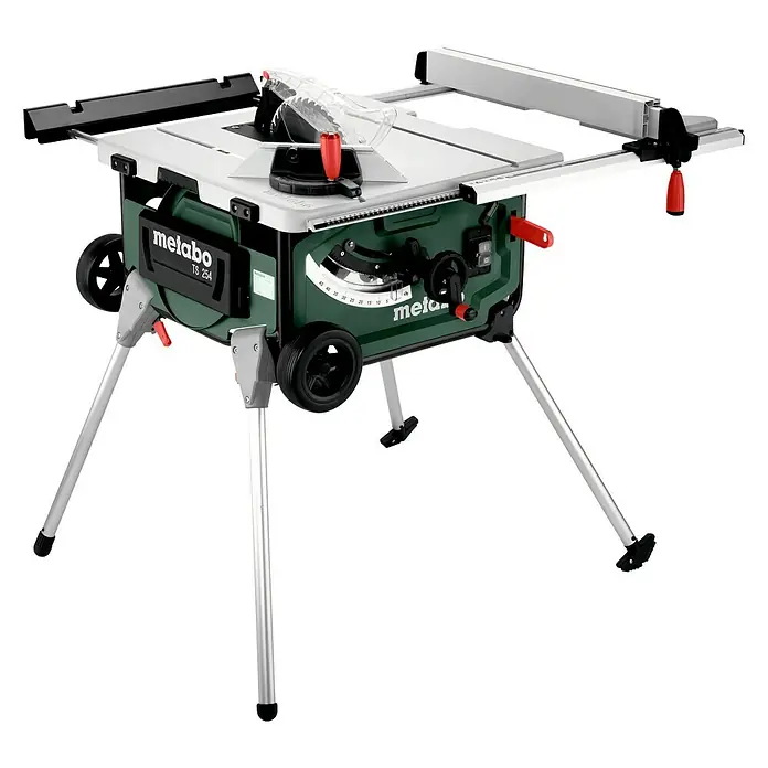 Metabo Stolna kružna pila TS 254 - 2.000 W, Promjer lista pile: 254 mm, Visina reza: 87 mm na 90° - Pogled sprijeda