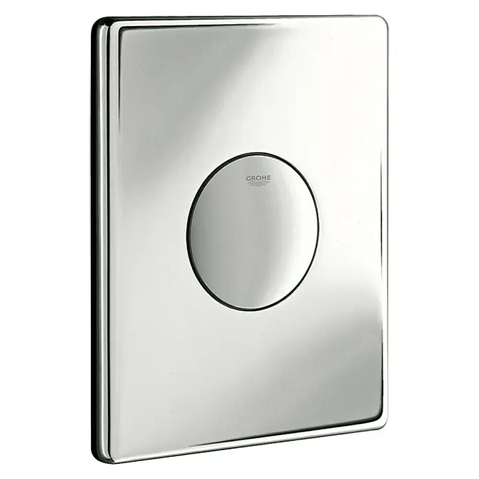 Grohe Betätigungsplatte Skate - Chrom, 1-Mengen-Spülung, Geeignet für: Pneumatische Ablaufventile - Vorderansicht