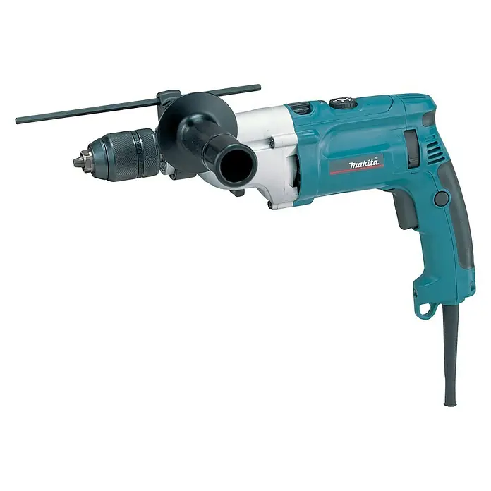 Makita Schlagbohrmaschine HP2071FJ - 1.100 W, Leerlaufdrehzahl: 0 U/min - 2.900 U/min - Vorderansicht