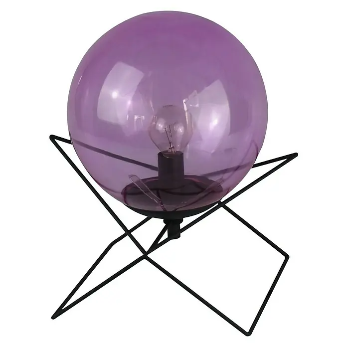 Tween Light Tischleuchte rund Via - 40 W, Ø x H: 200 mm x 27,5 cm, Rosa, E14 - Vorderansicht