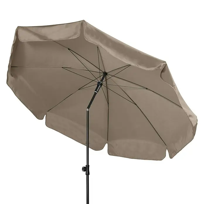Doppler Sunline Sonnenschirm Neo - Greige, Ø x H: 200 x 240 cm - Vorderansicht