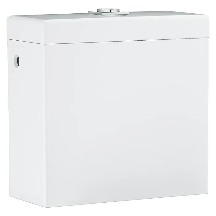 Grohe Spülkasten Cube - Anschlussart: Seitlich, Keramik, Weiß - Vorderansicht