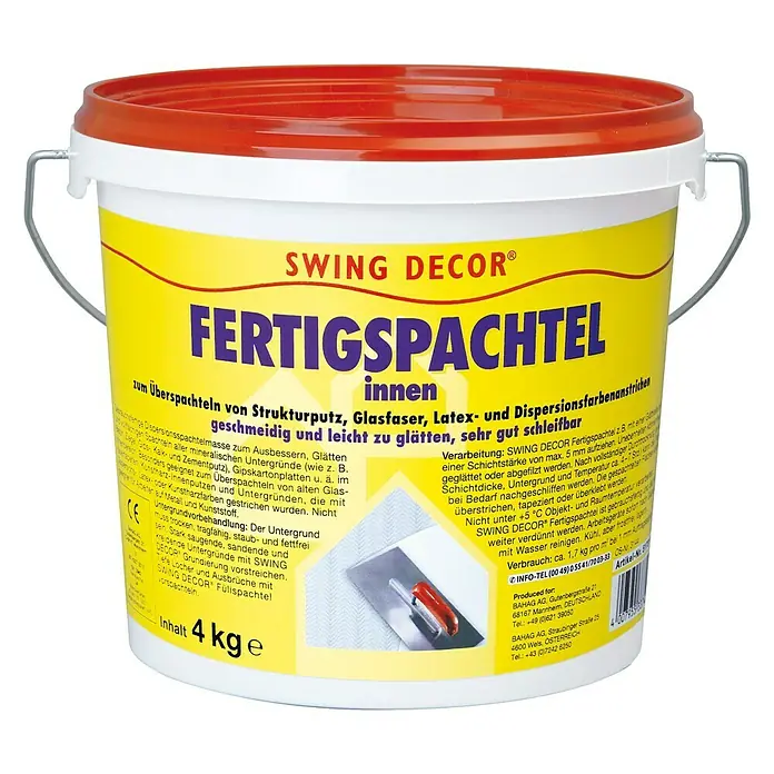 Swing Decor Fertigspachtel Innen - 4 kg - Vorderansicht