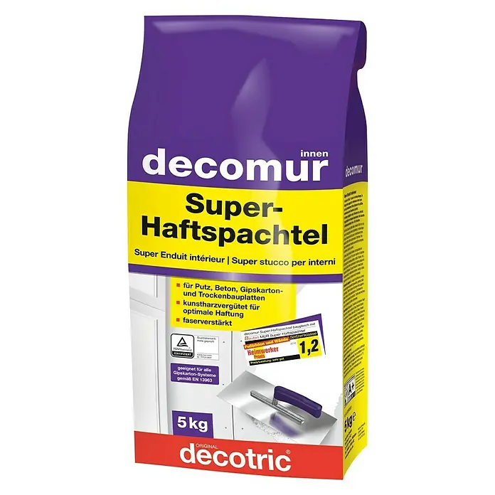 Decotric decomur Super-Haftspachtel decomur - 5 kg - Vorderansicht
