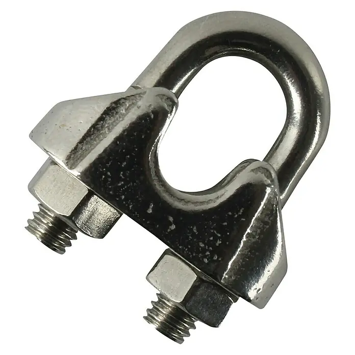 Stabilit Seilklemme - Für Seildurchmesser: 4 mm, 1 Stk., Edelstahl - Vorderansicht