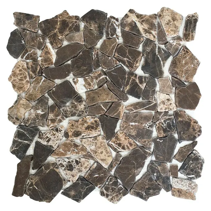 Mosaikfliese CIOT 30/476 - 30,5 x 30,5 cm, Braun, Matt - Draufsicht