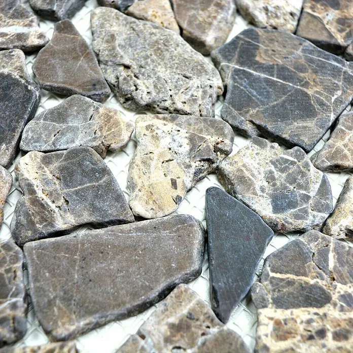 Mosaikfliese CIOT 30/476 - 30,5 x 30,5 cm, Braun, Matt - Draufsicht