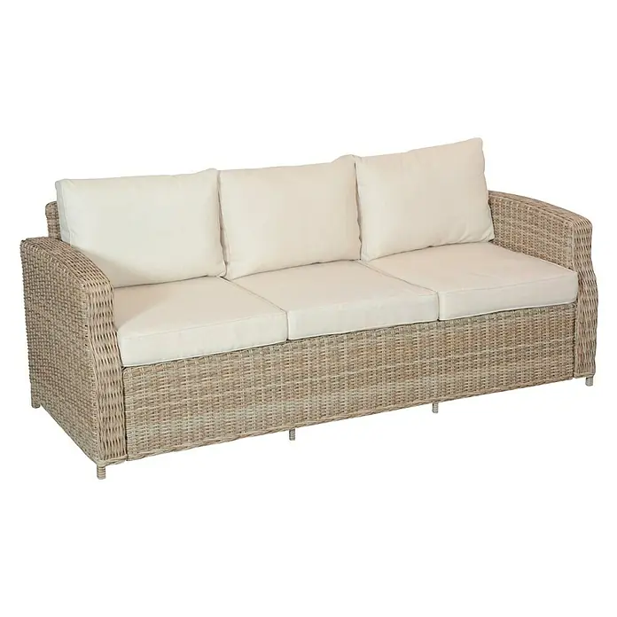 Sofá de conjunto 3 plazas Gotland - Ancho: 80 cm, Arena - Vista frontal