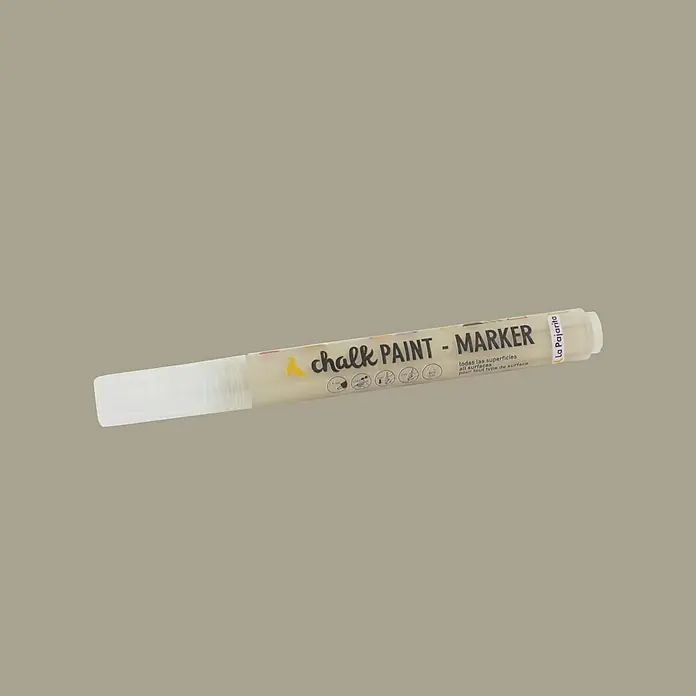 La Pajarita Marcador para ropa Chalk Paint Marker - Lino, 6 ml, Mate - Vista angular