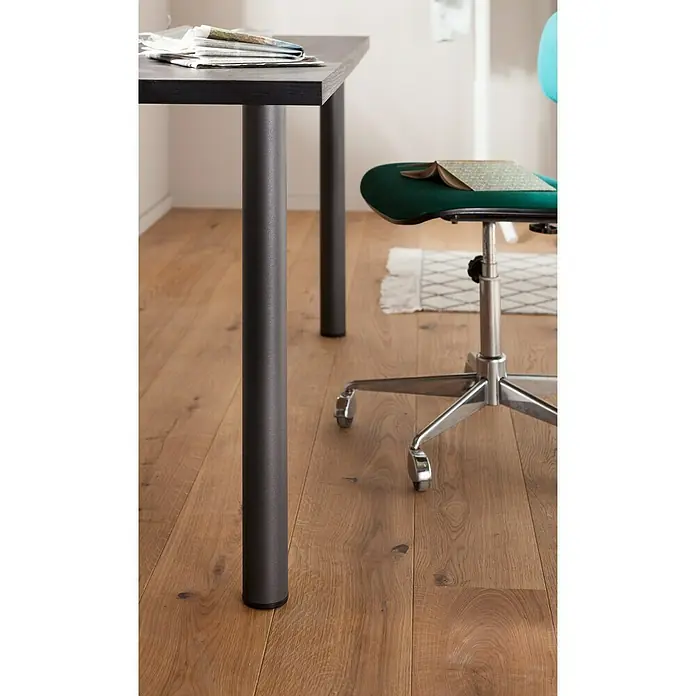 Element System Möbelfuß-Set Look&Feel - Ø x L: 60 x 700 mm, Traglast: 75 kg, Granitgrau, 4 Stk. - Anwendungsbeispiel