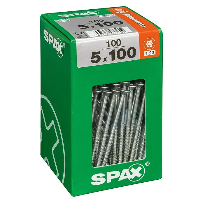 Spax Univerzalni vijak T-Star plus - Ø x D: 4,5 x 40 mm, TX za TORX pogone, 175 kom. - Pogled s lijeve strane