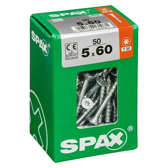 Spax Univerzalni vijak T-Star plus - Ø x D: 4,5 x 40 mm, T-Star plus, 175 kom. - Pogled s lijeve strane